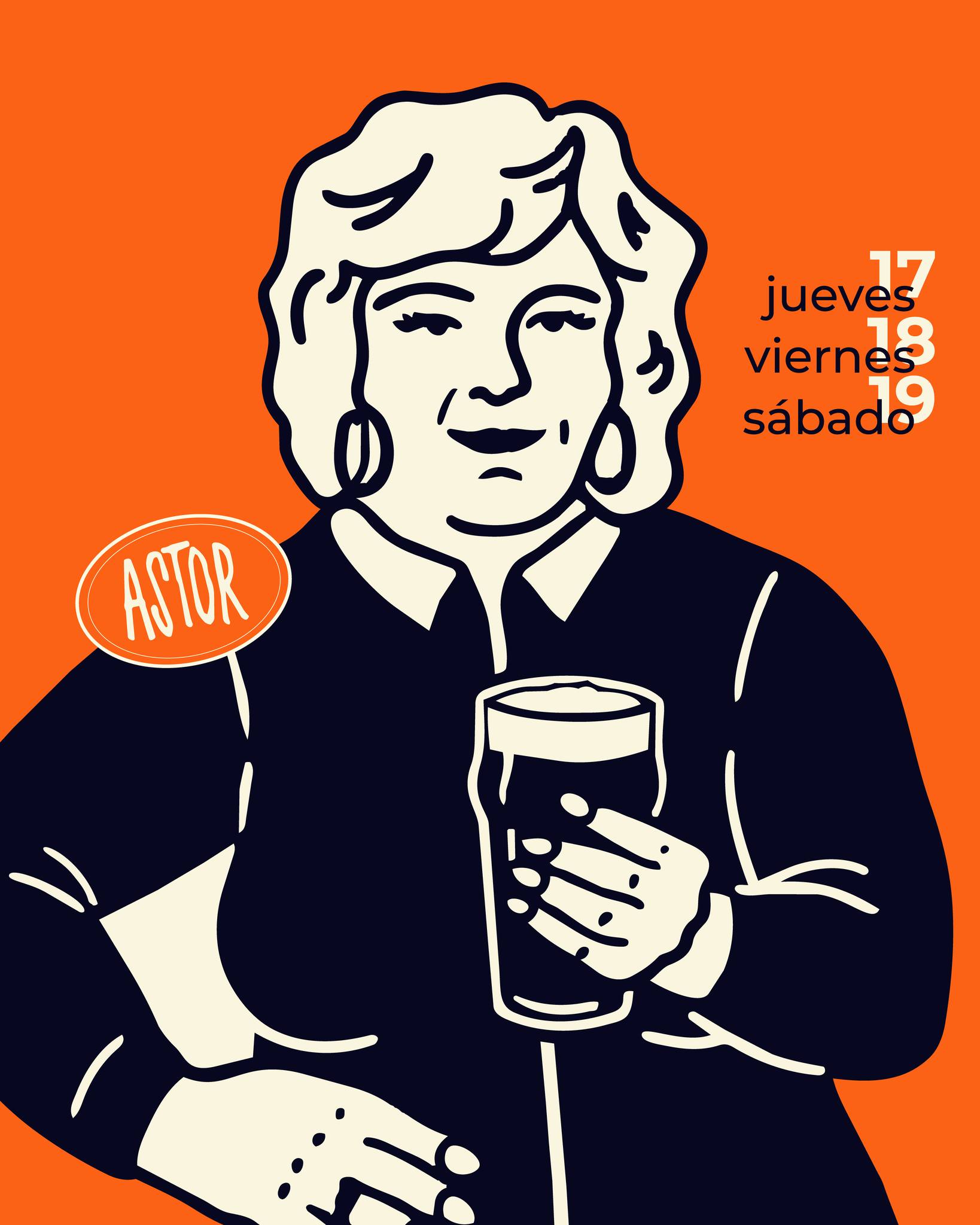 Borzi en Astor Birra