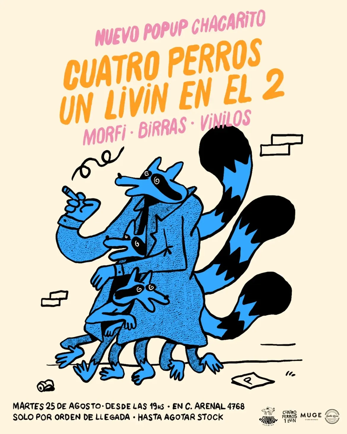 Cuatro Perros Un Livin en el 2