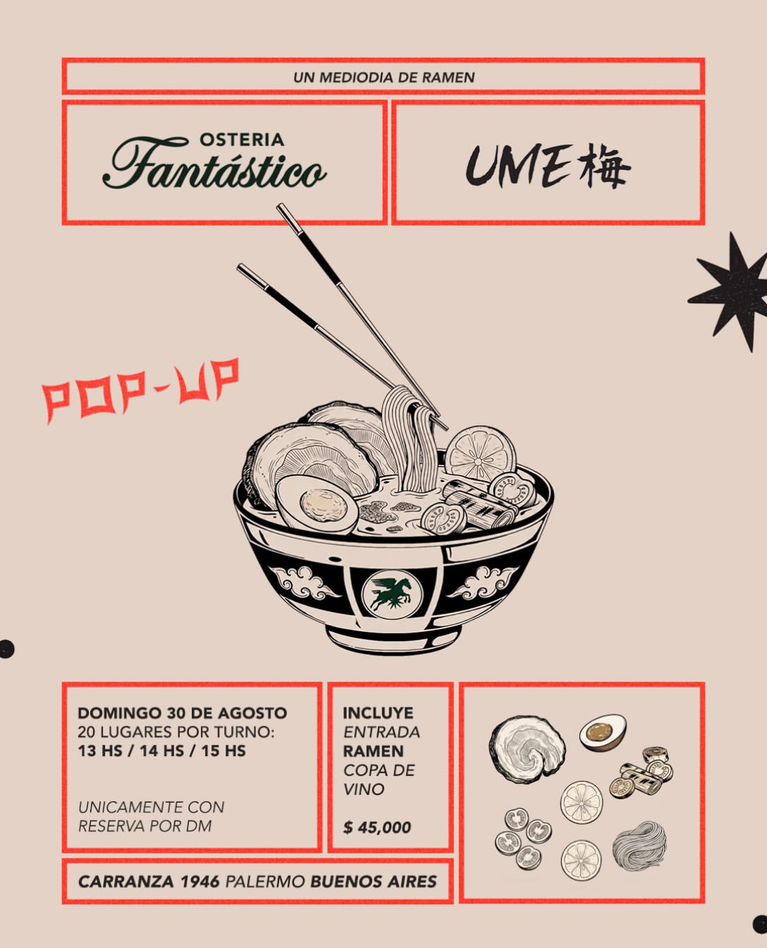 Un Mediodía de Ramen: Osteria Fantástico x Ume